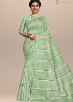 Emerald Whisper Kanjivaram Silk Saree