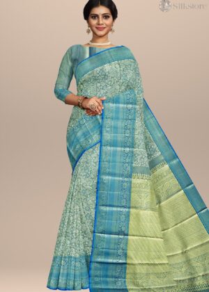 Ocean Elegance Kanjivaram Silk Saree