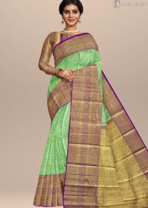 Peacock Harmony Kanjivaram Silk Saree