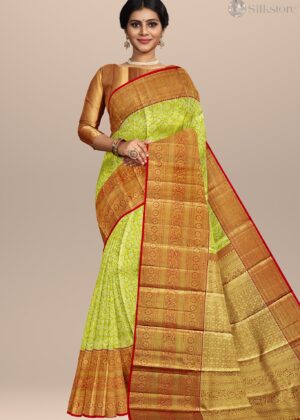 Golden Glow Traditional Kanjivaram Silk Saree