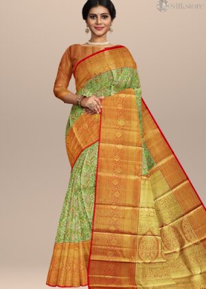 Vintage Garden Weave Kanjivaram Silk Saree