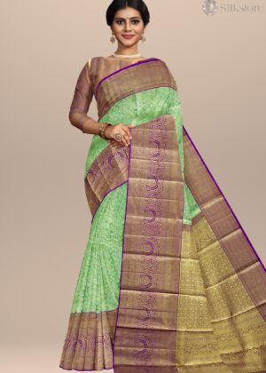 Majestic Hues Brocade Kanjivaram Weave Silk Saree